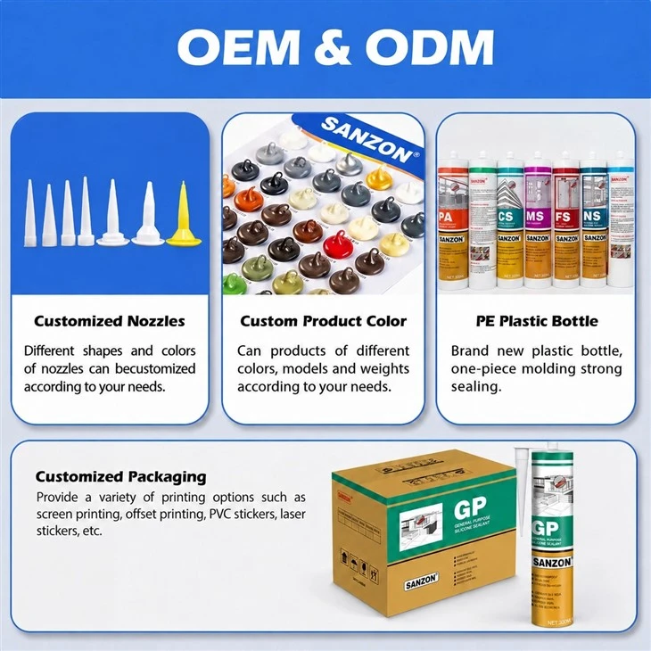 Construction Grade Silicone Sealant For Concrete And Masonry Joints factory